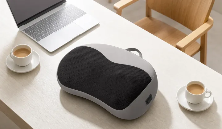 Almohada de masaje LH-018 en un entorno de hogar y oficina