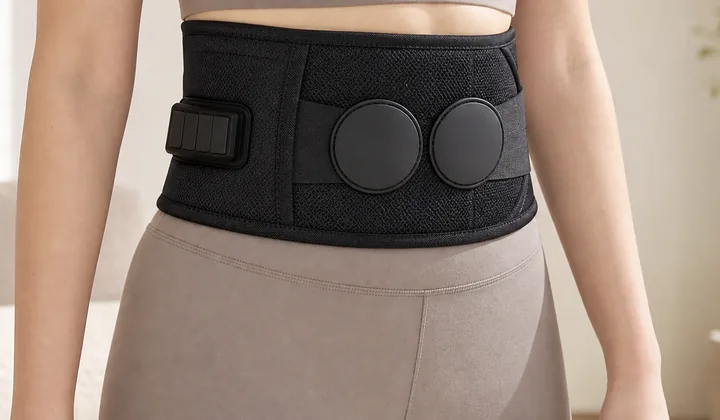 Aplicación del cinturón de masaje lumbar LH-049