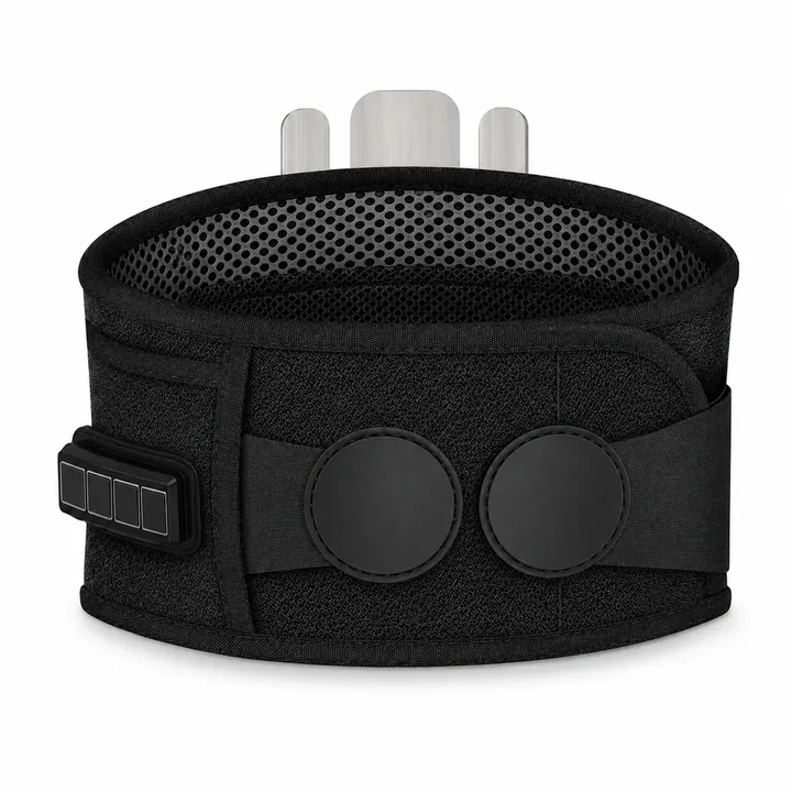 Vista frontal del cinturón de masaje lumbar LH-049
