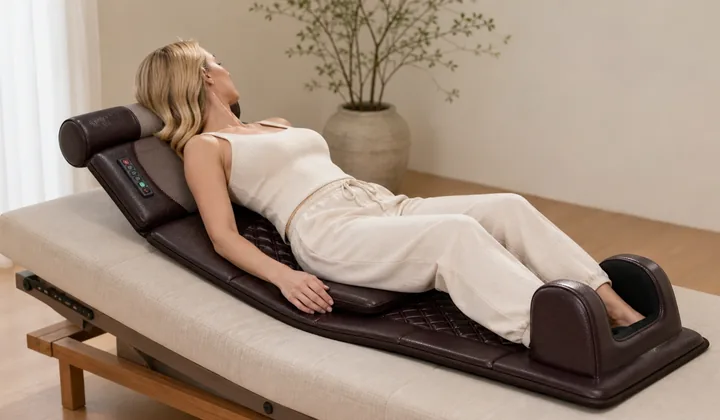Aplicación de la colchoneta de masaje de cuerpo entero LH-062
