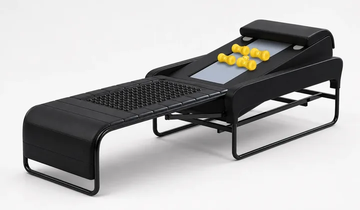 Respaldo ajustable de la cama de masaje de jade LH-087
